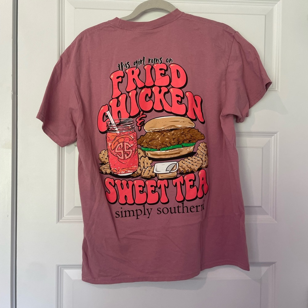 Simply Southern- Fried Chicken T-shirt- Size Medium